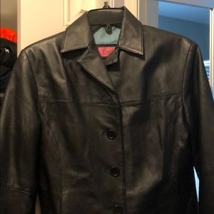 Women’s Waist Leather Jacket